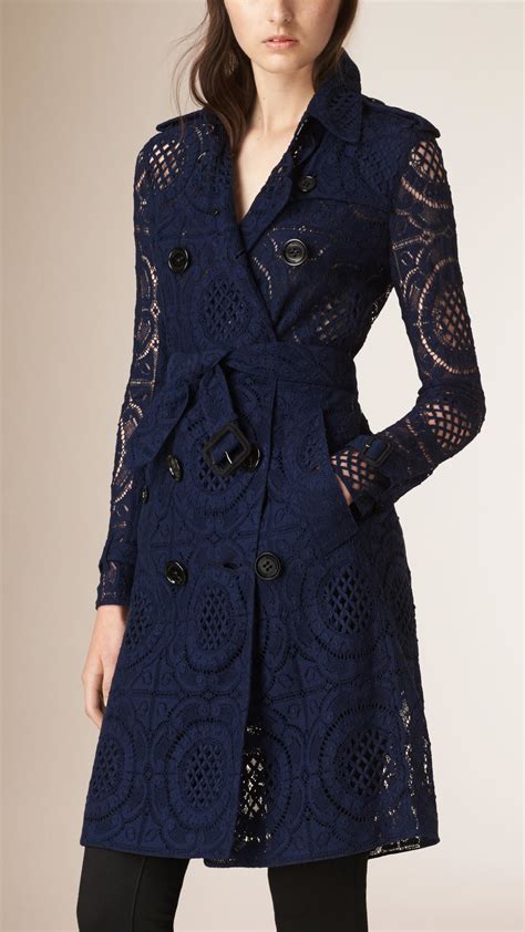 burberry trench blue lace|burberry coal blue trench coat.